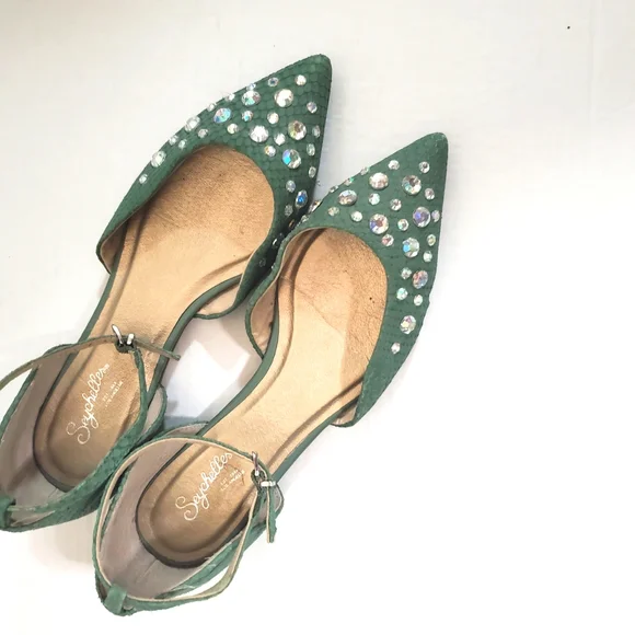 Seychelles Light Green Flat Shoes - Picture 6 of 7